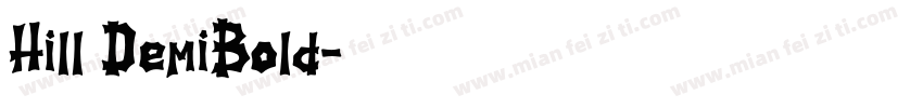 Hill DemiBold字体转换